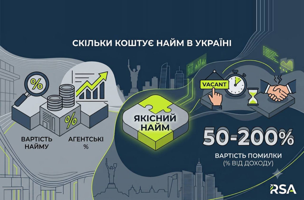 Скільки коштує найм персоналу в Україні — інфографіка вартості послуг агенції